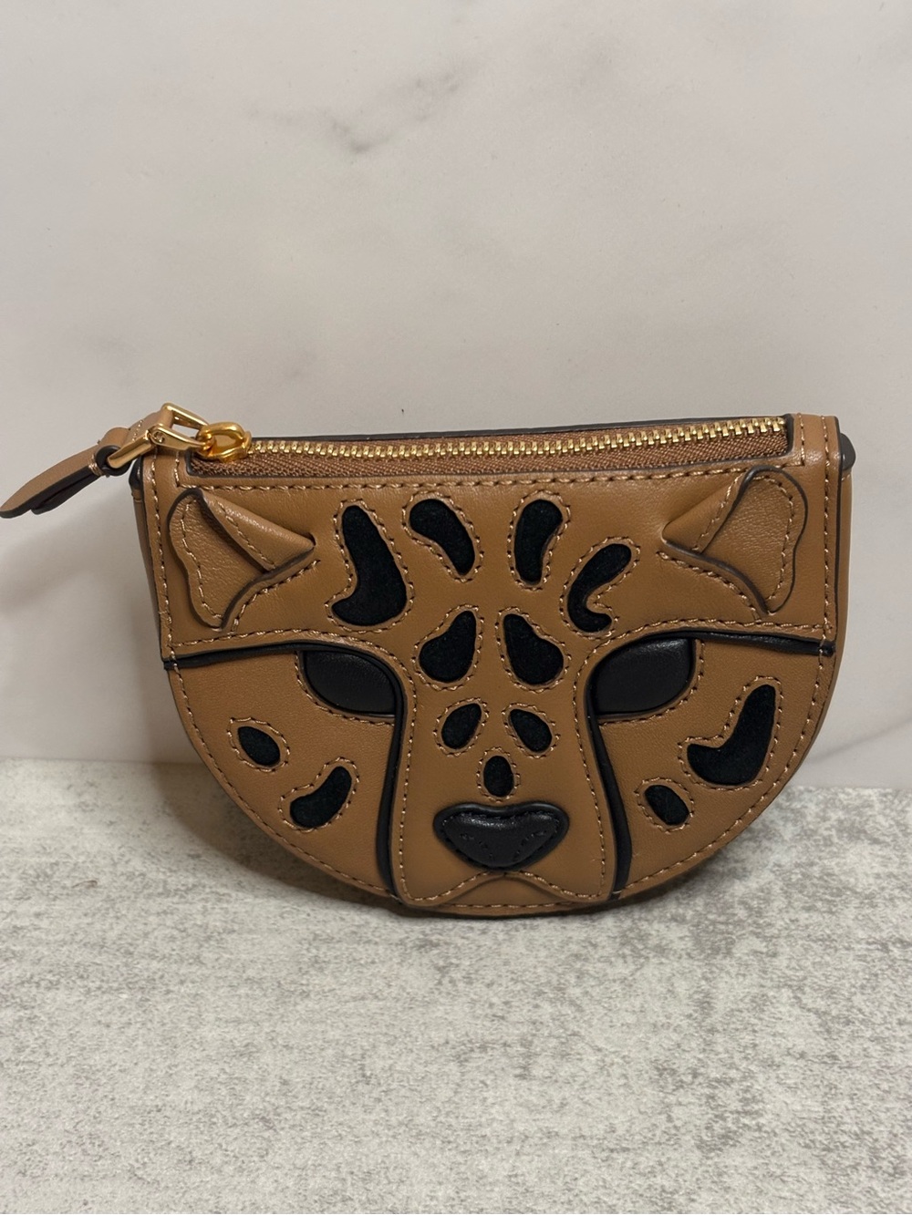 Kate Spade Lucy 3d Leopard Coin Purse